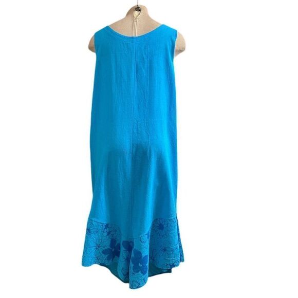 Peanut Punch Casual Wear Blue Lagenlook 2 Pc Dress Set Size Small Medium - Picture 6 of 15